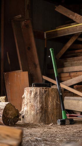 5 Pound Log Splitting Wedge - Heavy Duty Steel Firewood Splitter Tool
