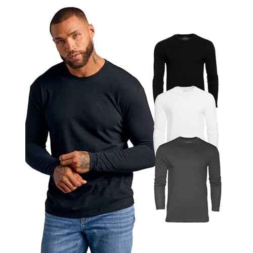 True Classic Long Sleeve Shirts for Men - Mens Long Sleeve Tee-Shirts, Henley Shirts for Men and Waffle-Knit Thermal T-Shirts