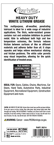 Heavy-Duty White Lithium Grease Cartridge - All-Weather, Rust & Corrosion Protection