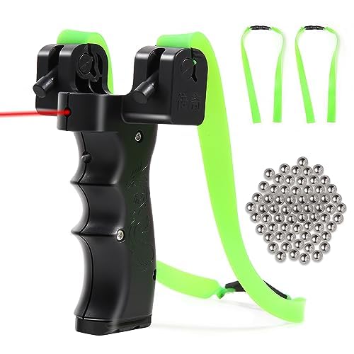 HikounProfessional Slingshot Hunting,Sling Shot for AdultsPowerful Professional Slingshot2 Packs of Slingshot Ammo, and a Slingshot Band.