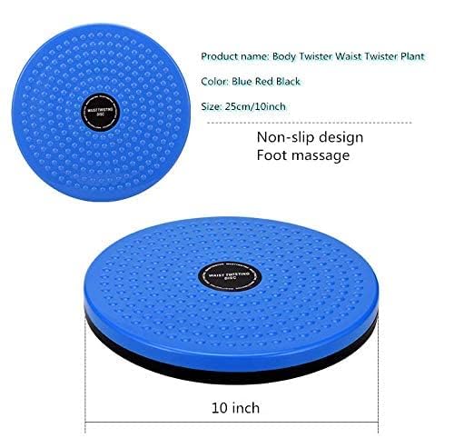 Body Waist Twister, Waist Disc Trainer Board ABS Twist Waist Disc Board Body Building Twister Plate Weight Loss Foot Massage Plate (BLUE)