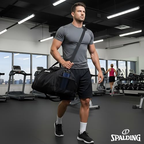 Large Waterproof Gym Duffle Bag with Wet & Shoe Compartments - 55L Capacity