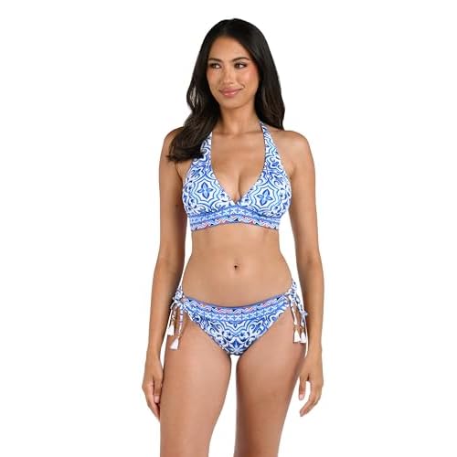 La Blanca Womens Banded Halter Bikini Swimsuit Top