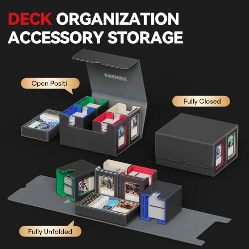 A3-Colorful 5-in-1 MTG Commander Deck Box Holds 400+ Double-Sleeved Cards