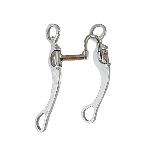 Pro Series Aluminum Horse Bit with Copper Inlay, 5 Inch Mouth, 8.5 Inch Cheeks