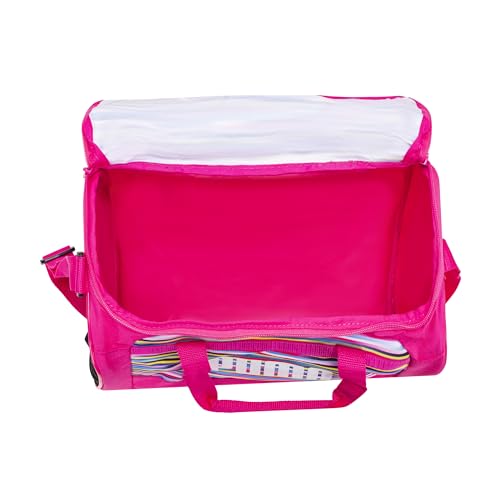 Kids' Duffel Bag - Pink Multi, 14 Inch Sports & Gym Travel Bag for Youth