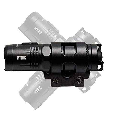Nitecore MT10C 920 Lumen ARC Rail Tactical Helmet Light, Rechargeable and Rotary with Red Light