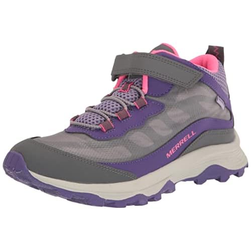 Merrell unisex-child Moab Speed Mid a/C Waterproof (Toddler/Little Kid/Big Kid) Hiking Boot