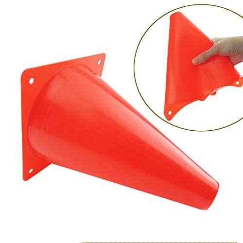 7 Inch Plastic Traffic Cones Sport Training Agility Marker Cone for Soccer, Skating, Football, Basketball, Indoor and Outdoor Games