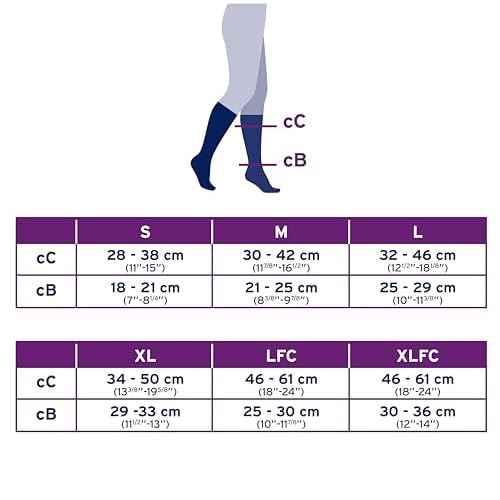 JOBST Activewear 20-30mmHg Compression Socks Knee High, Closed Toe, Cool White, Large
