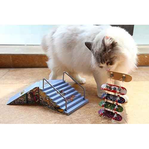 Finger Skateboard Display Rack, Pro Finger Board Racks Floor Stand, Five-Layer Angle Skateboard Holder, Mini Skateboard Storage Racks, Skateboard Decorative Stand, Robust and Easy to Install