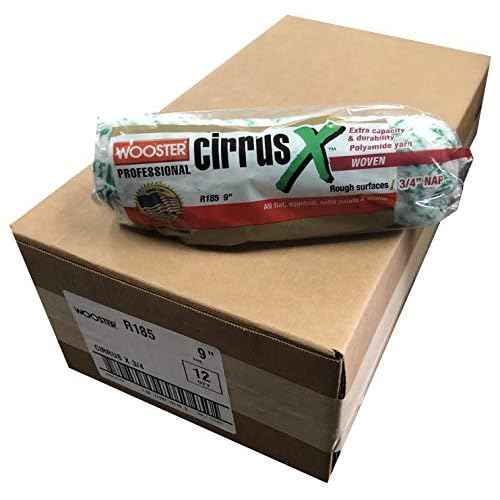 Wooster Brush Cirrus X R185 9 inch Paint Roller Cover 3/4 inch Nap - Pack of 12