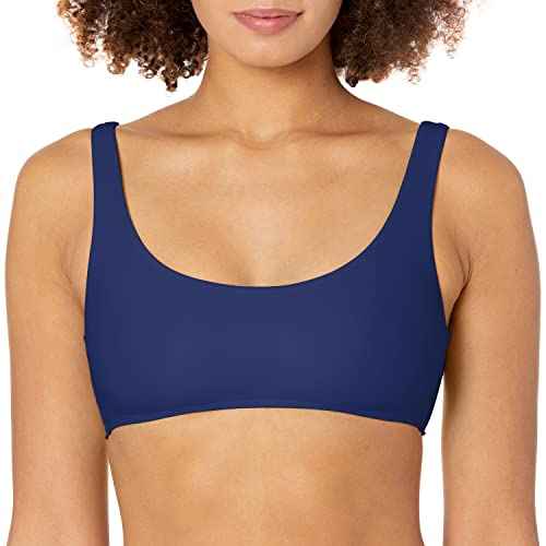Body Glove Women's Standard Smoothies Gwen Solid Back to Front Bikini Top Swimsuit