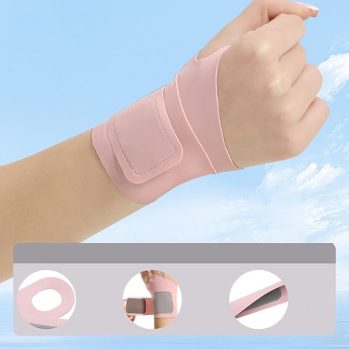 Sports and Fitness Wrist Brace Badminton Wrist Wrap Sleeve,Pink