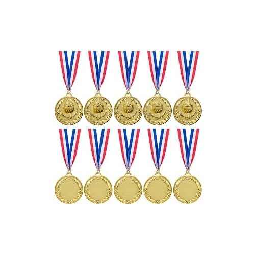 Abaokai 12 Pieces Gold Medals for Awards,1st Winner Medals for Sports, Competitions, Party, Olympic Style, 2 Inches