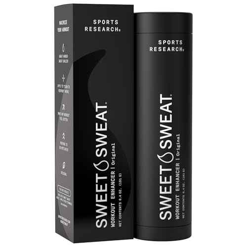 Sports Research Sweet Sweat 'Workout Enhancer' Gel - Maximize Your Exercise & Sweat Faster - 6.4oz Stick