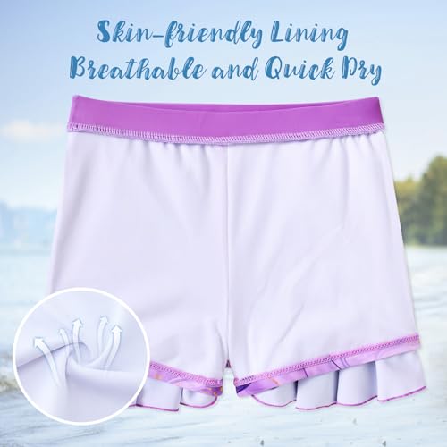 Girls Swimsuit Rash Guard Set Long Sleeve Two-Piece Bathing Suit 3-10 Years
