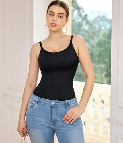 Women’s Tummy Control Compression Tank Top Camisole Small Black Shapewear