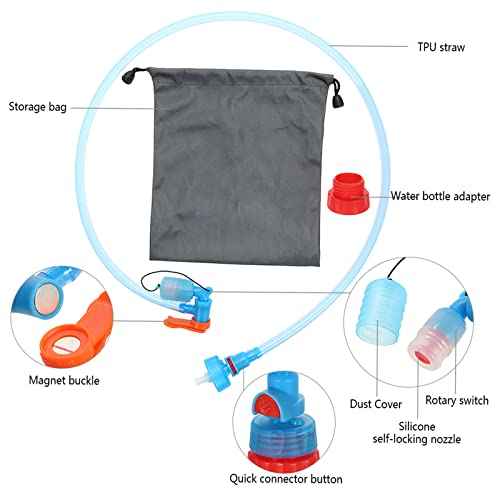 Hydration Drinking Tube - Hydration System Kit Hose Hydration Bladder Reservoir Pack Backpack System Hose Kit Water Bottle Tube Adjuster