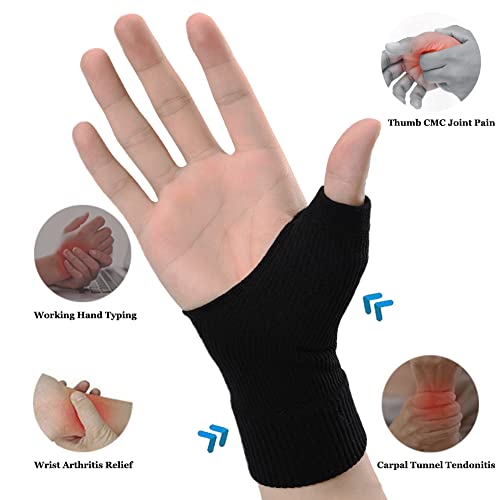 Arthritis Wrist Support Gloves with Gel Pads - Breathable Compression Sleeves for Hand Pain Relief