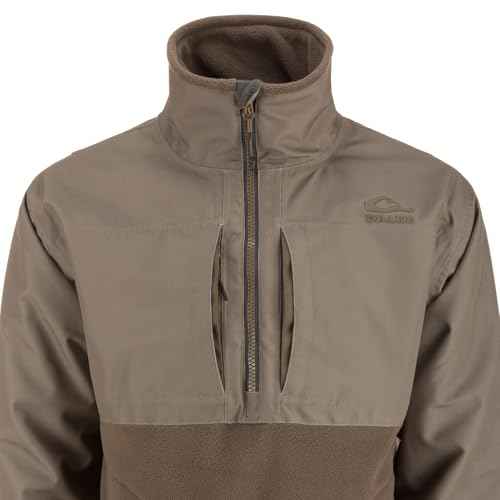 Drake Waterfowl Men's MST CommandXT Eqwader Half-Zip Waterproof Windproof Breathable Resistant Hunting Jacket w/DWR Finish
