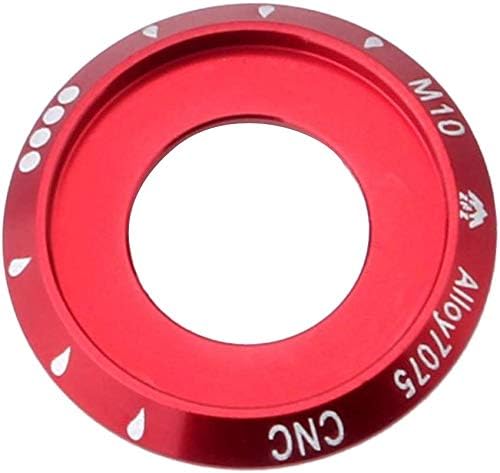 2 Pieces Bike Nuts Rear Hub Axle Stainless Steel Nuts Flange Mountain fit for BMX Fixie M10 Axle Screw