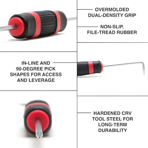 Dual-Sided Steel Bike Pick Tool - 6 Inch Precision Maintenance Tool