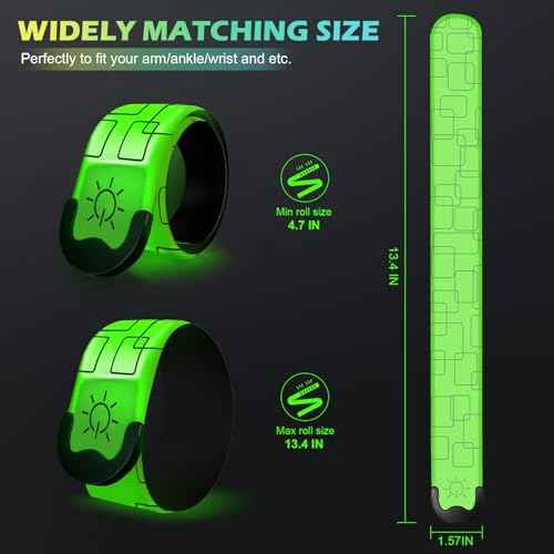 2 PCS LED Armband Rechargeable for Running Walking Cycling Jogging, 2025 Version Running Lights for Runners, High Visibility Night Walking Safety Gear, Premium Gifts for Runners Men Women