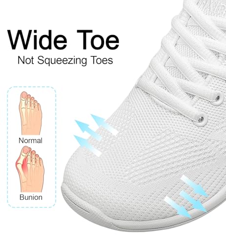 Girls Wide Cheer Shoes Tennis Sneakers - 3 Big Kid White 220