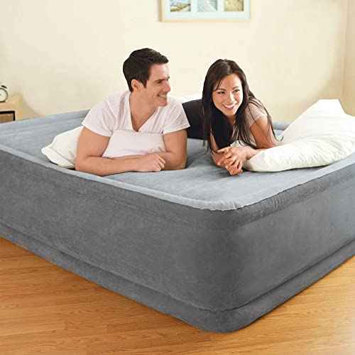 Intex Comfort Plush Elevated Dura-Beam Airbed with Built-in Electric Pump