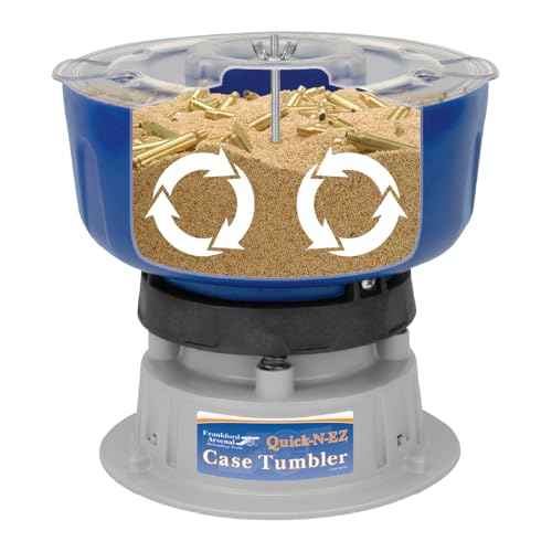 Frankford Arsenal Quick-N-EZ Case Tumbler and Media Separator for Brass Cleaning & Polishing, Ammo Reloading, Gunsmithing