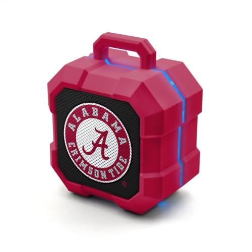 NCAA Shockbox LED Wireless Bluetooth Speaker - Alabama Crimson Tide / One Size / Team Color