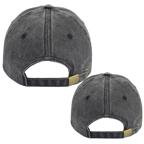 Mama and Mini Baseball Cap Set - Adjustable Cotton Parent-Child Hats - Black & Pink Variation