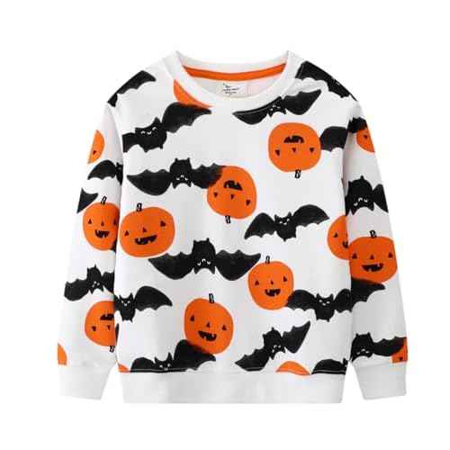 LOKTARC 2 Pack Toddler Boys Sweatshirts Patterned Long Sleeve Pullover Crewneck Tops Shirts