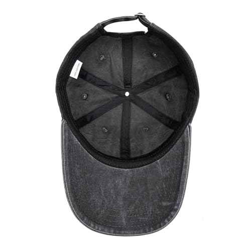 Embroidered City Hat for Men Women Vintage Washed Denim Football Fans Hat Adjustable Cotton Baseball Cap