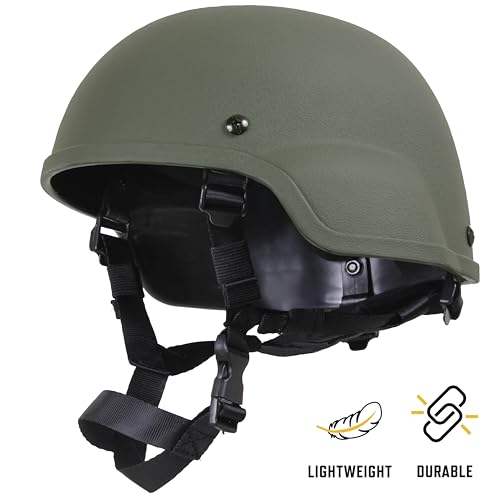 Olive Drab Tactical Helmet Replica Mich-2000 ABS Headgear for Outdoor & Costume Use