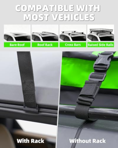 Panoyu Waterproof Rooftop Cargo Carrier Bag 21 Cu Ft for SUVs & Vans