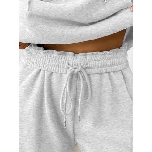 Trendy Queen Womens 2 Piece Outfits Lounge Fall Fashion Sets Oversized Sweatshirts Wide Leg Pants Sweatsuits Winter Clothes