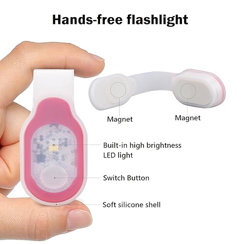 Hands-Free Rechargeable LED Flashlight Gloves for Outdoor Activities & Night Shift