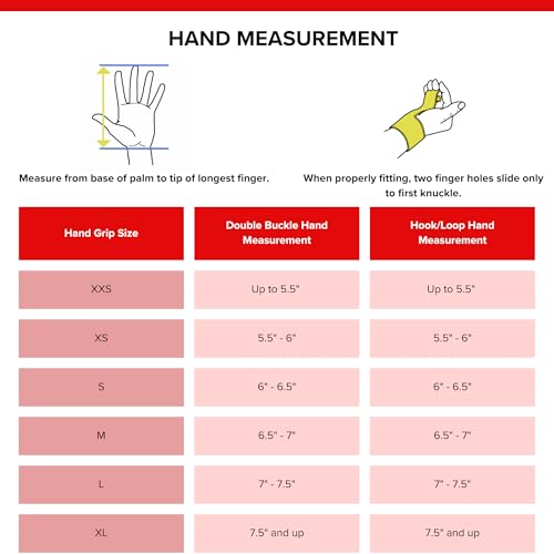 Reisport Women's Uneven Bar Double Buckle Gymnastics Grips - Durable Leather Hand Grips for Gymnastics Bars Women & Girls - Gymnastics Equipment & Accessories Advanced Gymnasts, Made In USA - Small