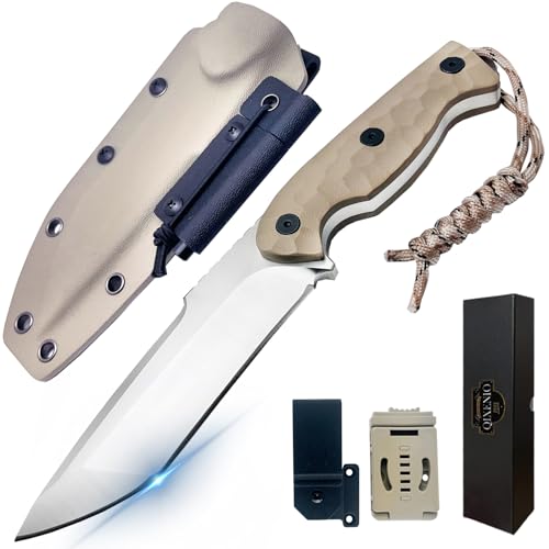 VG-10 Steel Survival Knife with G10 Handle 10-Inch Tactical Fixed Blade