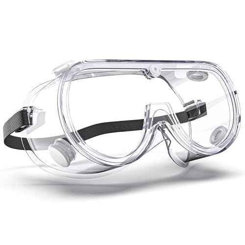 Anti-Fog Indirectly Vented Lab Safety Goggles Over Glasses