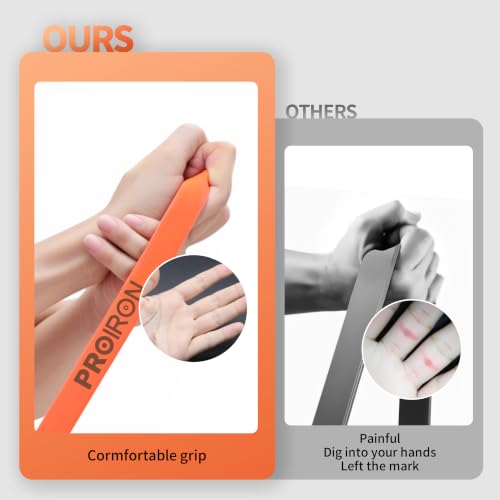 PROIRON Resistance Bands Pull Up Bands with Anti-Slip Grip 25-65LBS Yellow Variation 2