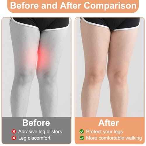 2025 New Transparent Anti-Friction Thigh Patches for Women, 12 Pack Invisible Inner Thigh Guards, Chafing Prevention Waterproof, Sweatproof & Breathable for Comfortable Movement Yellow