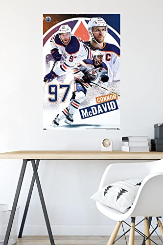 Edmonton Oilers Connor McDavid Wall Poster 22 x 34 Premium Unframed Version