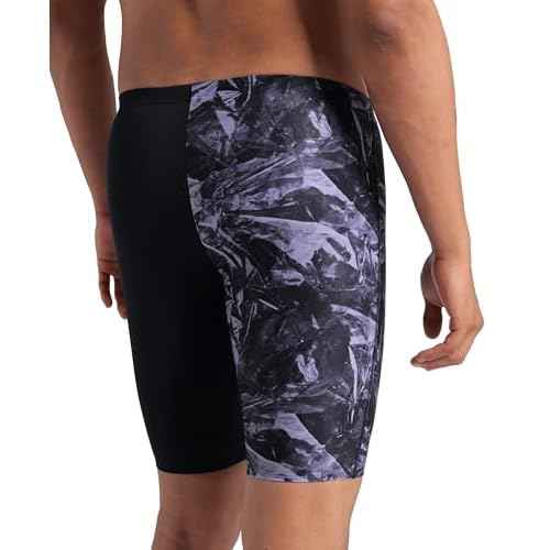 Arena Mens Arena Performance Men's Crackle Swim Jammer Athletic Swimwear Professional Swimsuit