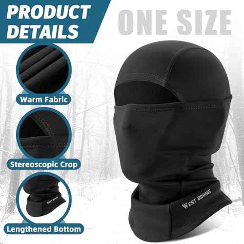 Balaclava Winter Ski Mask, Unisex Windproof and Thermal Mask, Cold Weather Thermal Sports Balaclava