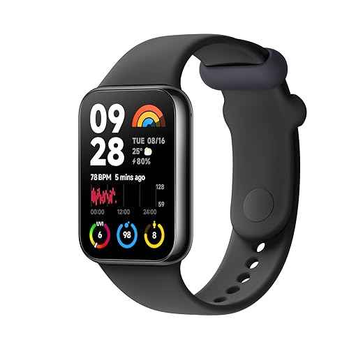 XIAOMI Smart Band 8 Pro Fitness Tracker, 1.74" AMOLED Display, Up to 20 Days Battery, 5ATM, Sleep and Heart Rate Monitoring, 150+ Training Modes, Pedometer, Black
