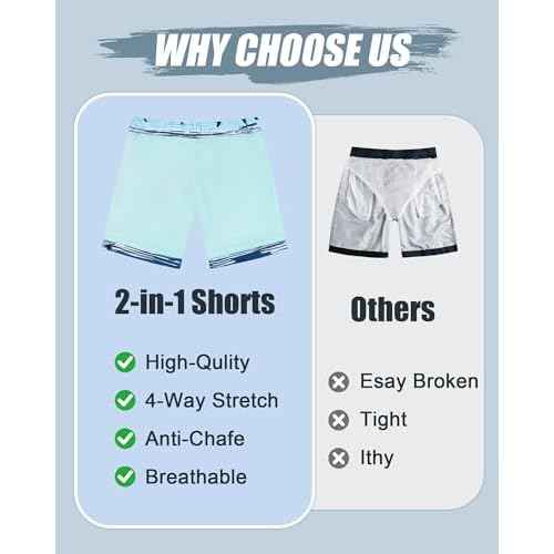 westwolf Boys Swim Trunks Compression Liner Bathing Suit Quick Dry Swimsuit 5-18T
