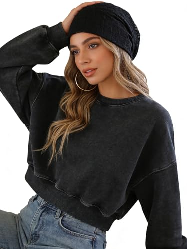 Pemilosci Crochet Slouchy Beanie Hat Turbans Headwear for Women - Black